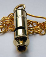 Brass Police whistle