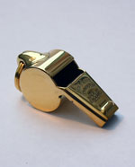 Brass Thunderer whistle small