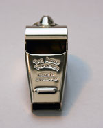 Silver plated Large Acme Thunderer Whistle