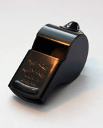 Black large metal thunderer