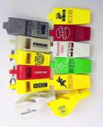 Logos onto whistles